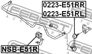 Купить Febest 0223E51RL – отличная цена на EXIST.UA!