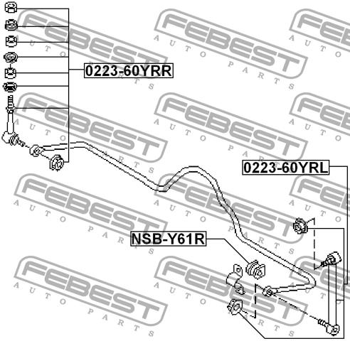 Купить Febest 0223-60YRL по низкой цене в Украине!
