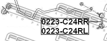 Купить Febest 0223-C24RL по низкой цене в Украине!