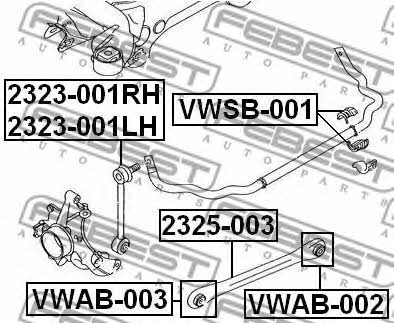Купить Febest 2323-001LH по низкой цене в Украине!