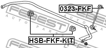 Купити Febest 0323FKF – суперціна на EXIST.UA!