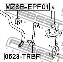 Стійка стабілізатора переднього Febest 0523-TRBF
