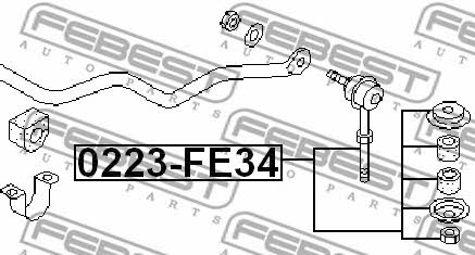 Купить Febest 0223FE34 – отличная цена на EXIST.UA!