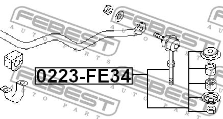Купить Febest 0223-FE34 по низкой цене в Украине!