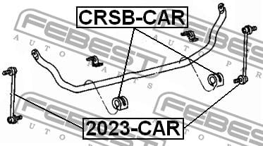Стійка стабілізатора переднього Febest 2023-CAR