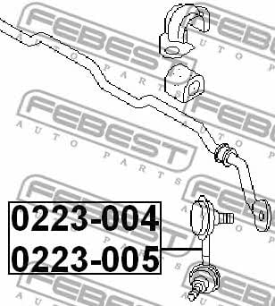 Купить Febest 0223004 – отличная цена на EXIST.UA!