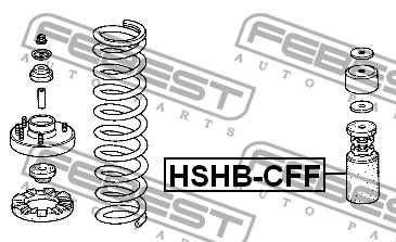 Febest Пыльник и отбойник на 1 амортизатор – цена 459 UAH