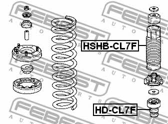 Пыльник амортизатора переднего Febest HSHB-CL7F