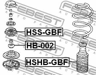 Febest Пыльник и отбойник на 1 амортизатор – цена 219 UAH