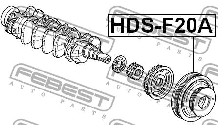 Шкив коленчатого вала Febest HDS-F20A