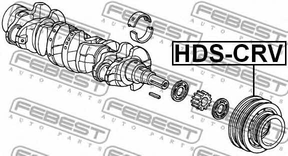 Шкив коленчатого вала Febest HDS-CRV