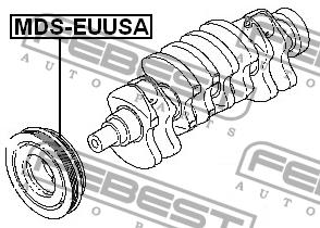 Шкив коленчатого вала Febest MDS-EUUSA