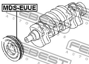Шків колінчатого валу Febest MDS-EUUE