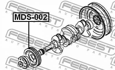 Шкив коленчатого вала Febest MDS-002
