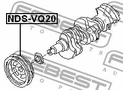 Шкив коленчатого вала Febest NDS-VQ20