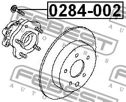 Шпилька крепления колеса Febest 0284-002