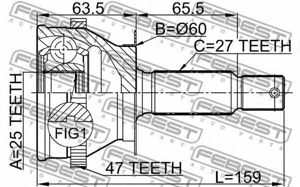 Купить Febest 1210-011A47 по низкой цене в Украине!