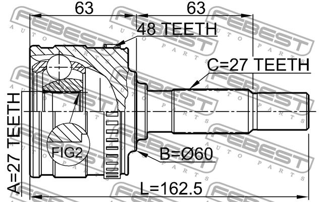 Купить Febest 1610-801A48 по низкой цене в Украине!