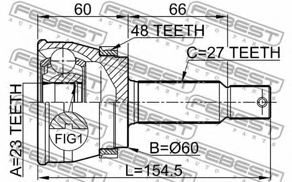 Купить Febest 1210TUCRRA48 – отличная цена на EXIST.UA!