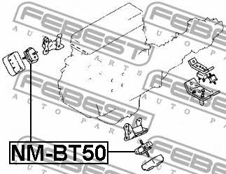 Подушка двигателя передняя Febest MZM-BT50