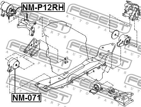 Купить Febest NM-P12RH по низкой цене в Украине!