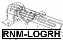 Подушка двигуна права Febest RNM-LOGRH