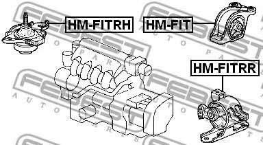 Подушка двигуна Febest HM-FITRR