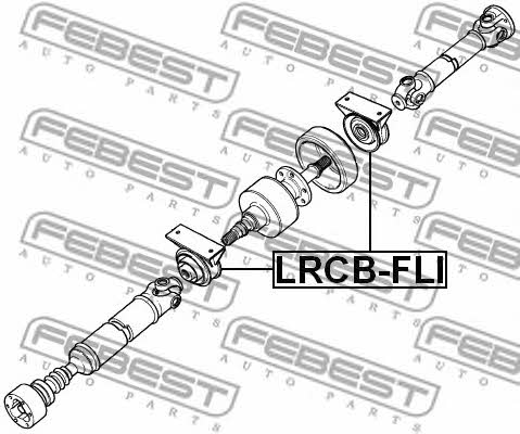 Подшипник подвесной вала карданного Febest LRCB-FLI