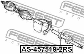 Подшипник вала приводного Febest AS-457519-2RS