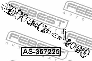 Подшипник вала приводного Febest AS-357225