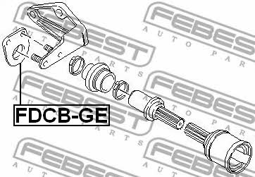 Подшипник вала приводного Febest FDCB-GE