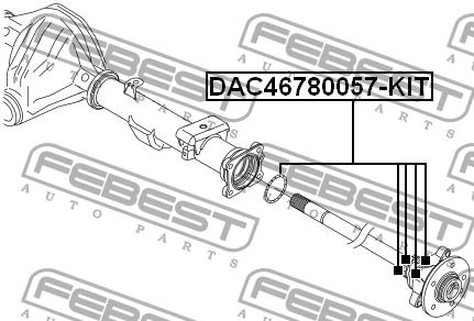 Купити Febest DAC46780057KIT – суперціна на EXIST.UA!