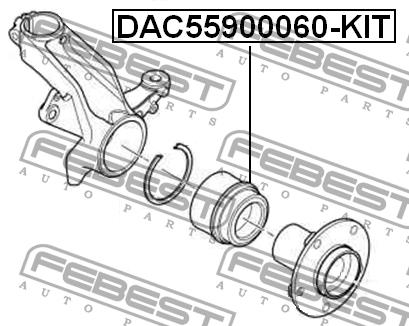 Купить Febest DAC55900060-KIT по низкой цене в Украине!