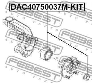 Купити Febest DAC40750037MKIT – суперціна на EXIST.UA!
