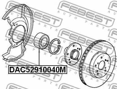Купити Febest DAC52910040M – суперціна на EXIST.UA!