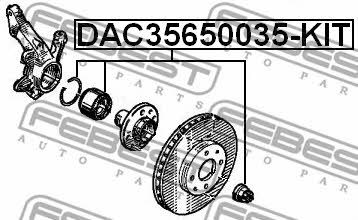 Купить Febest DAC35650035-KIT по низкой цене в Украине!