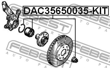 Купить Febest DAC35650035-KIT по низкой цене в Украине!