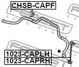 Втулка стабилизатора переднего Febest CHSB-CAPF