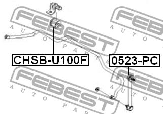 Купити Febest CHSBU100F – суперціна на EXIST.UA!