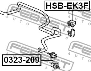 Купити Febest HSB-EK3F за низькою ціною в Україні!