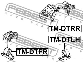 Подушка двигуна задня Febest TM-DTRR