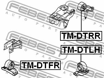 Подушка двигателя левая Febest TM-DTLH