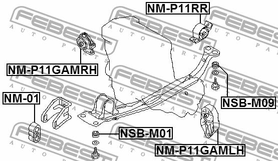 Купить Febest NM-P11GAMRH по низкой цене в Украине!