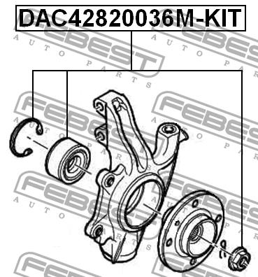 Купить Febest DAC42820036M-KIT по низкой цене в Украине!