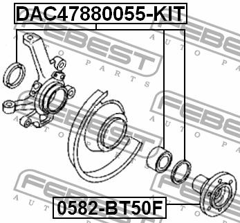 Купить Febest DAC47880055-KIT по низкой цене в Украине!