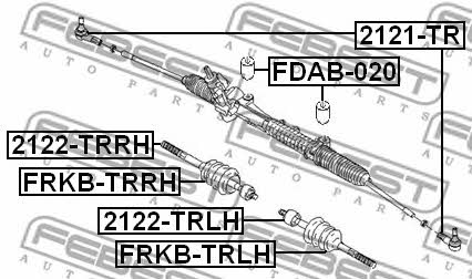 Тяга рулевая левая Febest 2122-TRRH