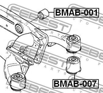 Сайлентблок задней балки Febest BMAB-007
