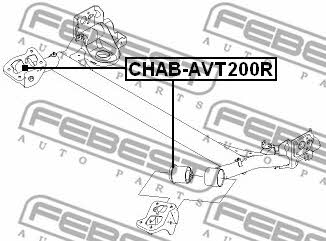 Сайлентблок задней балки Febest CHAB-AVT200R