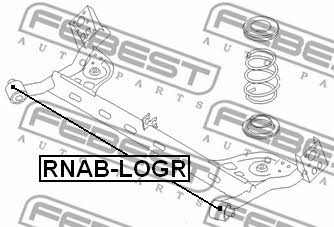 Febest Сайлентблок задньої балки – ціна 774 UAH