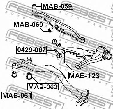 Купить Febest MAB-062 по низкой цене в Украине!